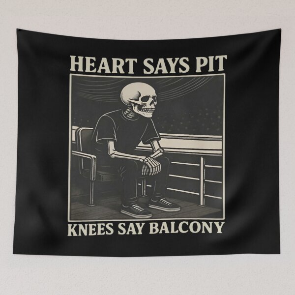 Item preview, Heart Says Pit Knees Say Balcony  designed and sold by SandraBrav.