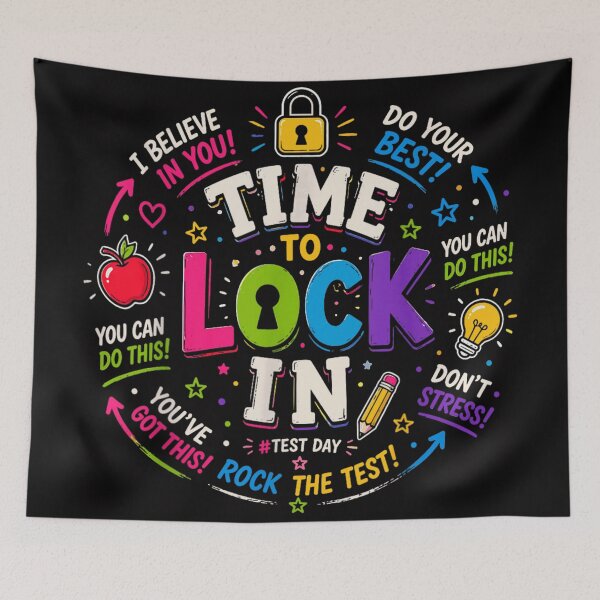 Item preview, Time To Lock In Test Day Motivation For Students And Teachers School designed and sold by River Silva.