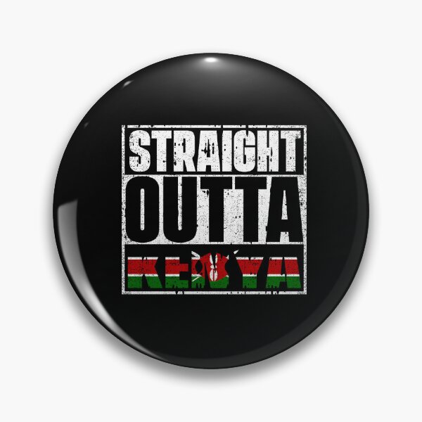 Item preview, Straight Outta Kenya Flag designed and sold by CosmoKitsch.