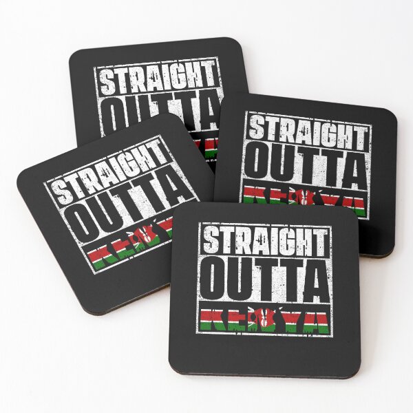 Item preview, Straight Outta Kenya Flag designed and sold by CosmoKitsch.