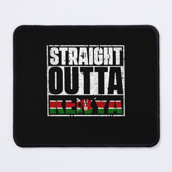 Item preview, Straight Outta Kenya Flag designed and sold by CosmoKitsch.