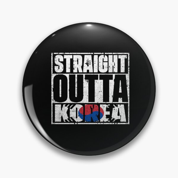 Item preview, Straight Outta Korea Flag designed and sold by CosmoKitsch.