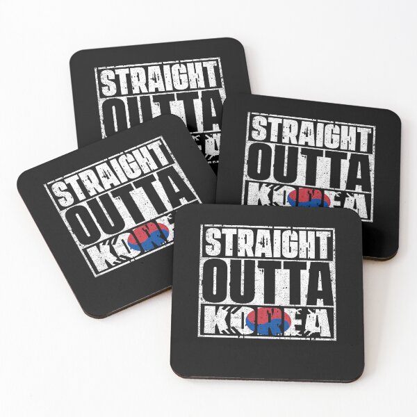 Item preview, Straight Outta Korea Flag designed and sold by CosmoKitsch.