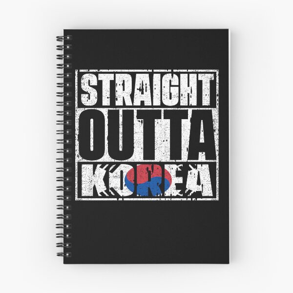 Item preview, Straight Outta Korea Flag designed and sold by CosmoKitsch.