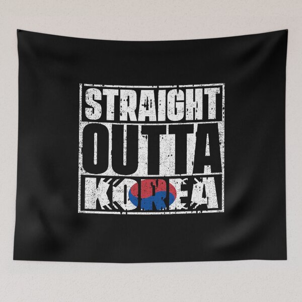 Item preview, Straight Outta Korea Flag designed and sold by CosmoKitsch.