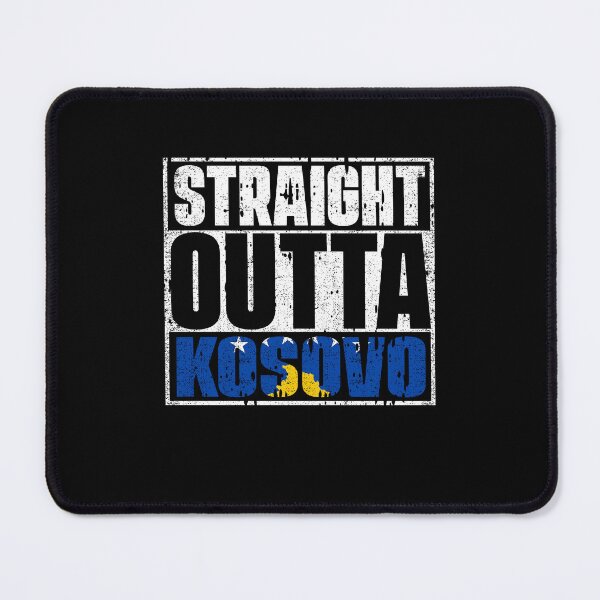 Item preview, Straight Outta Kosovo Flag designed and sold by CosmoKitsch.