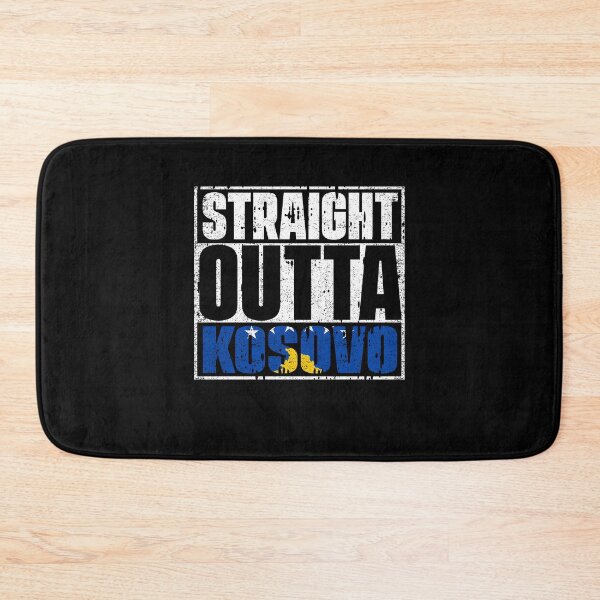 Item preview, Straight Outta Kosovo Flag designed and sold by CosmoKitsch.