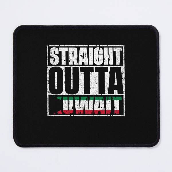 Item preview, Straight Outta Kuwait Flag designed and sold by CosmoKitsch.