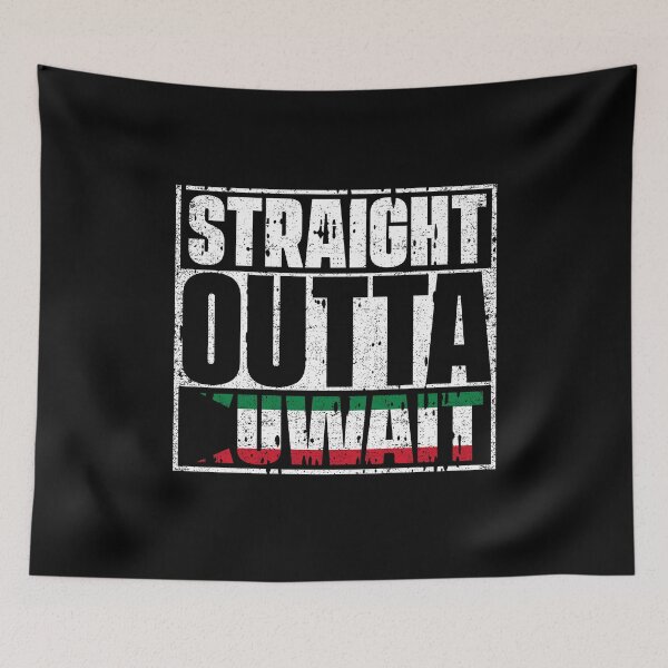 Item preview, Straight Outta Kuwait Flag designed and sold by CosmoKitsch.