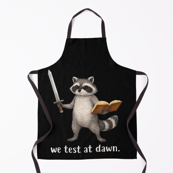 Item preview, Warrior Raccoon Holding Sword And Book We Test At Dawn Fantasy Art designed and sold by River Silva.