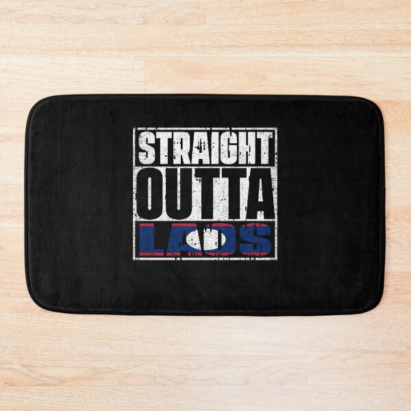 Item preview, Straight Outta Laos Flag designed and sold by CosmoKitsch.
