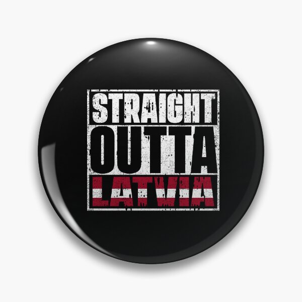 Item preview, Straight Outta latvia Flag designed and sold by CosmoKitsch.