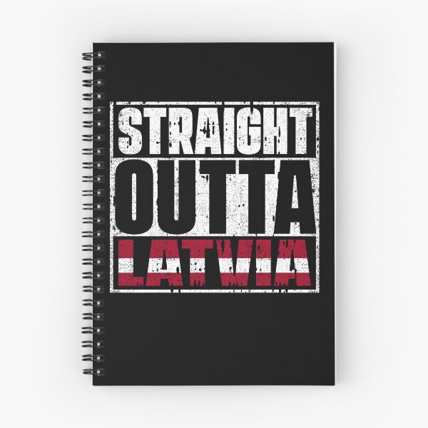 Item preview, Straight Outta latvia Flag designed and sold by CosmoKitsch.