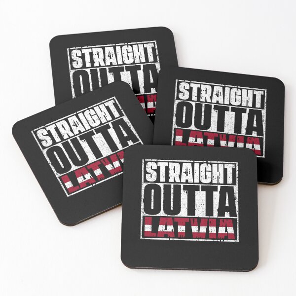 Item preview, Straight Outta latvia Flag designed and sold by CosmoKitsch.