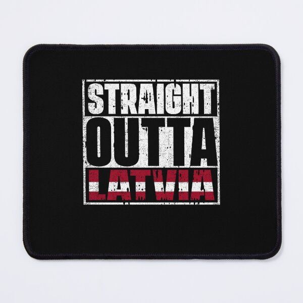 Item preview, Straight Outta latvia Flag designed and sold by CosmoKitsch.
