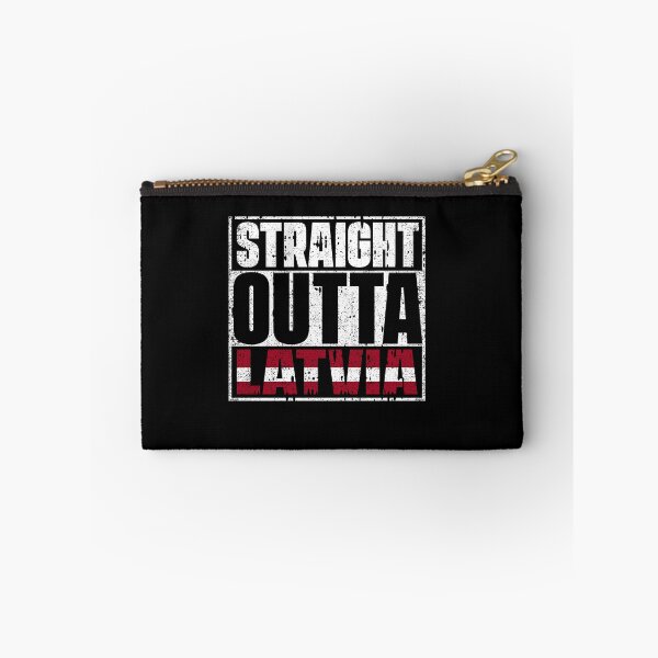 Item preview, Straight Outta latvia Flag designed and sold by CosmoKitsch.