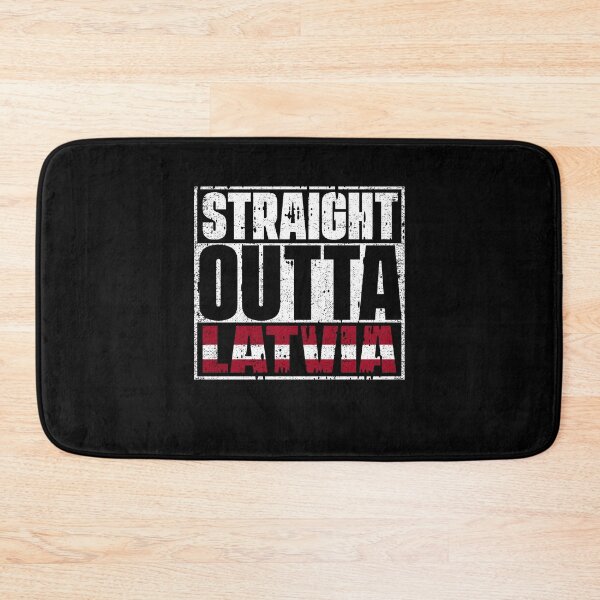 Item preview, Straight Outta latvia Flag designed and sold by CosmoKitsch.