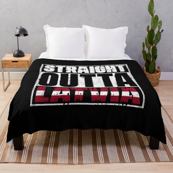 Item preview, Straight Outta latvia Flag designed and sold by CosmoKitsch.
