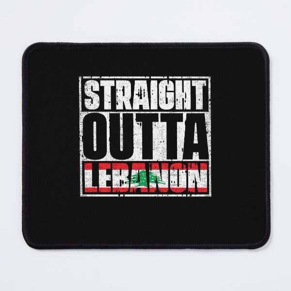 Item preview, Straight Outta Lebanon Flag designed and sold by CosmoKitsch.