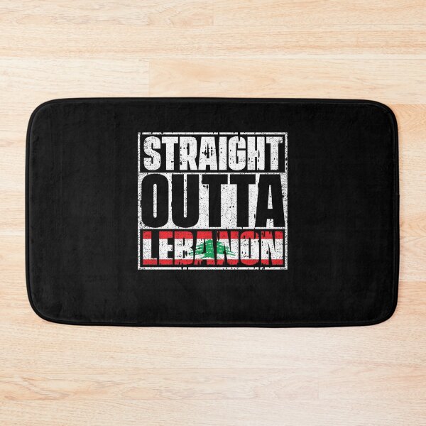 Item preview, Straight Outta Lebanon Flag designed and sold by CosmoKitsch.