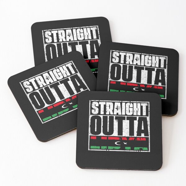 Item preview, Straight Outta Libya Flag designed and sold by CosmoKitsch.