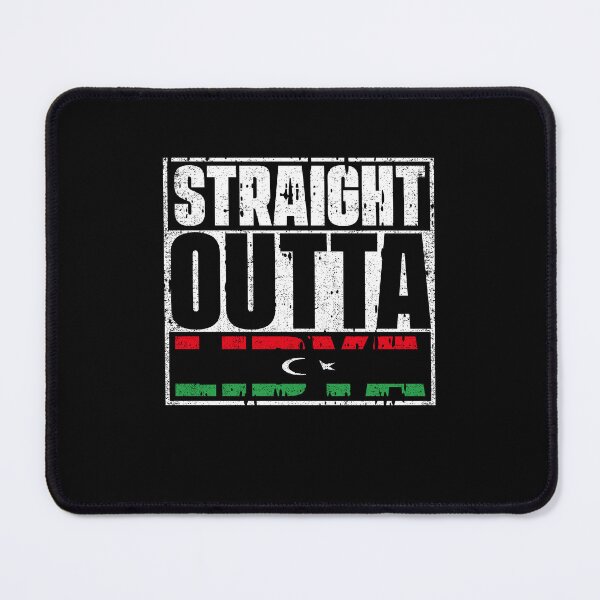 Item preview, Straight Outta Libya Flag designed and sold by CosmoKitsch.