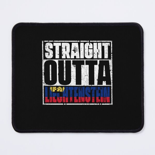 Item preview, Straight Outta Liechtenstein Flag designed and sold by CosmoKitsch.