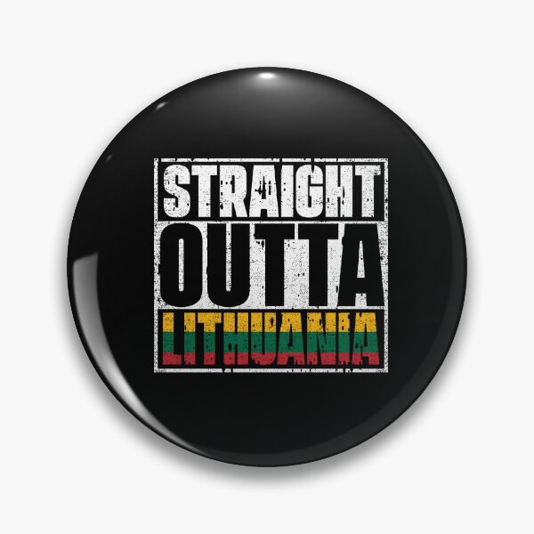 Item preview, Straight Outta Lithuania Flag designed and sold by CosmoKitsch.
