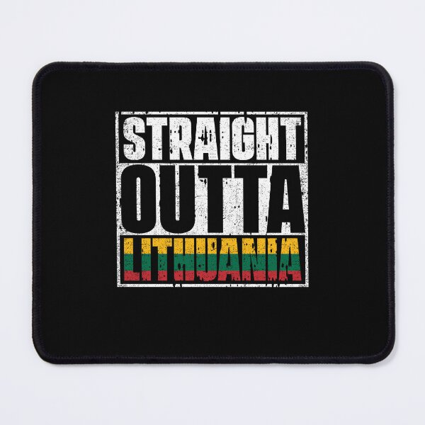 Item preview, Straight Outta Lithuania Flag designed and sold by CosmoKitsch.