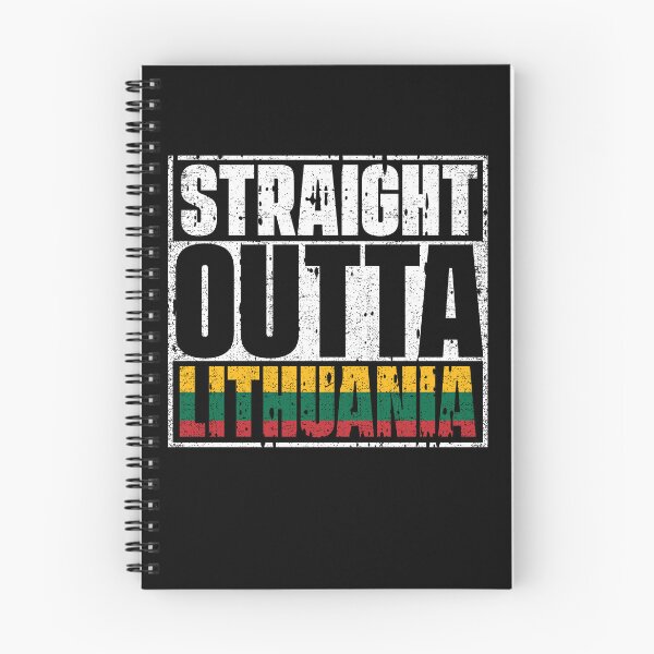 Item preview, Straight Outta Lithuania Flag designed and sold by CosmoKitsch.