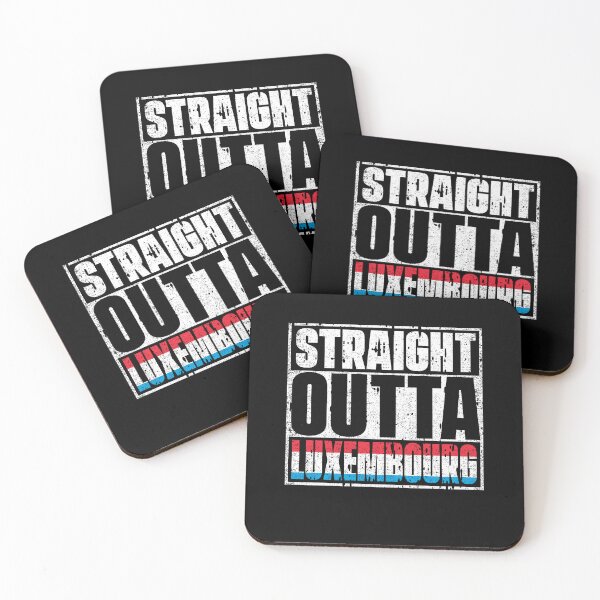Item preview, Straight Outta Luxembourg Flag designed and sold by CosmoKitsch.
