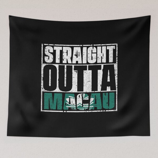 Item preview, Straight Outta Macau Flag designed and sold by CosmoKitsch.