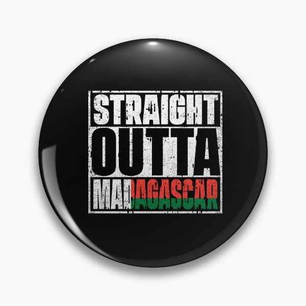 Item preview, Straight Outta Madagascar Flag designed and sold by CosmoKitsch.