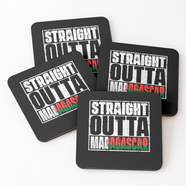 Item preview, Straight Outta Madagascar Flag designed and sold by CosmoKitsch.