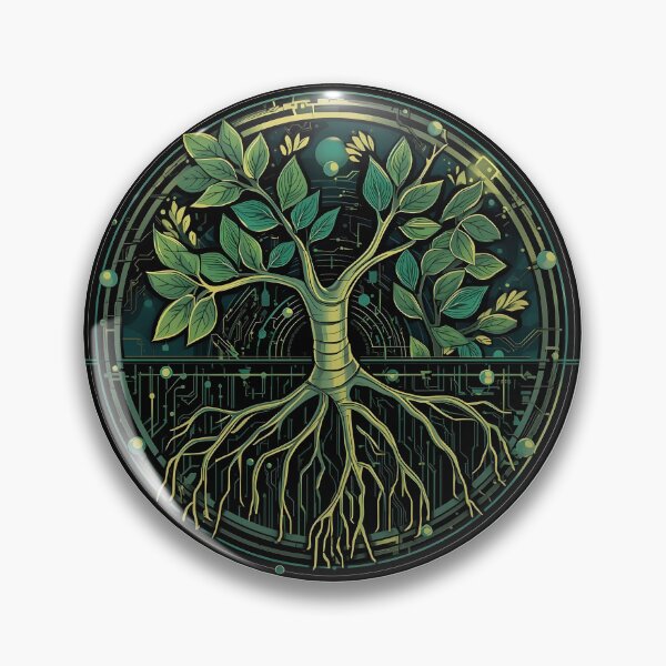 Item preview, Nature and Technology Fusion Tree Design designed and sold by Idrojibz.
