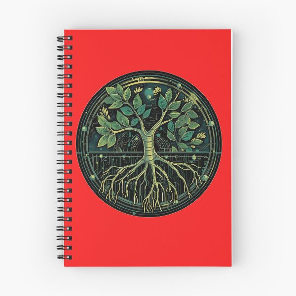 Item preview, Nature and Technology Fusion Tree Design designed and sold by Idrojibz.