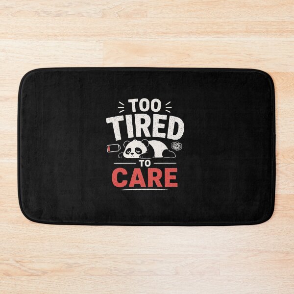 Item preview, Too Tired To Care Funny Lazy Quote T-Shirt Relatable Meme Design designed and sold by MrDev.