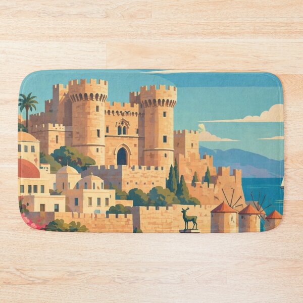 Item preview, Rhodes Greece Travel Poster designed and sold by MatthewHeights.