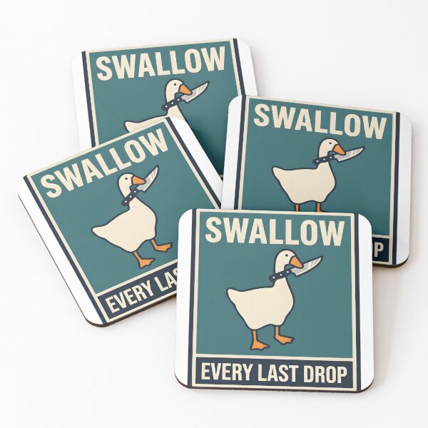 Item preview, Swallow Every Last Drop - Funny Unhinged Goose With Knife Meme designed and sold by P2P-paotopao.