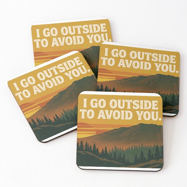 Item preview, Introvert Hiker | Retro Sunset & Funny Mountain Camping designed and sold by OVERRIDESTUDIOS.