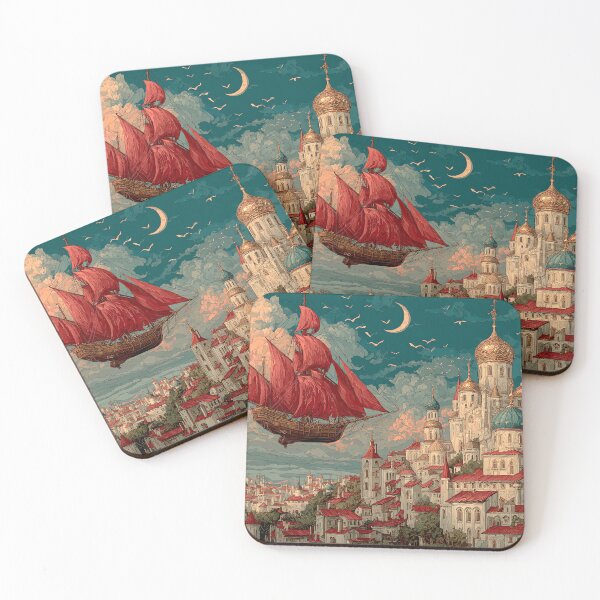 Item preview, The Flying Ship Over the Golden City designed and sold by Banal25.