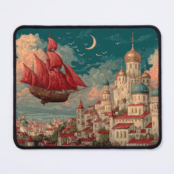 Item preview, The Flying Ship Over the Golden City designed and sold by Banal25.