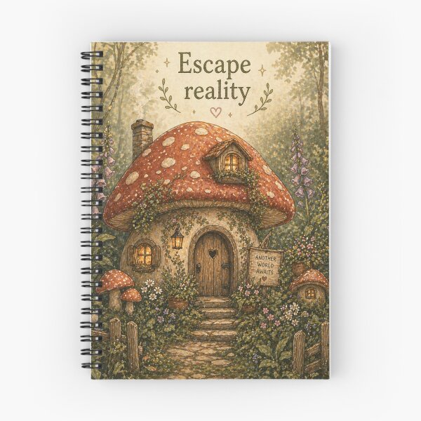 Item preview, Escape Reality Cottagecore Aesthetic – Soft Nature Typography Design designed and sold by InkWanderStudio.