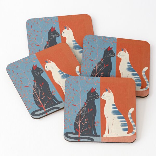 Item preview, Two Cats in Contrast designed and sold by HendAhabib.