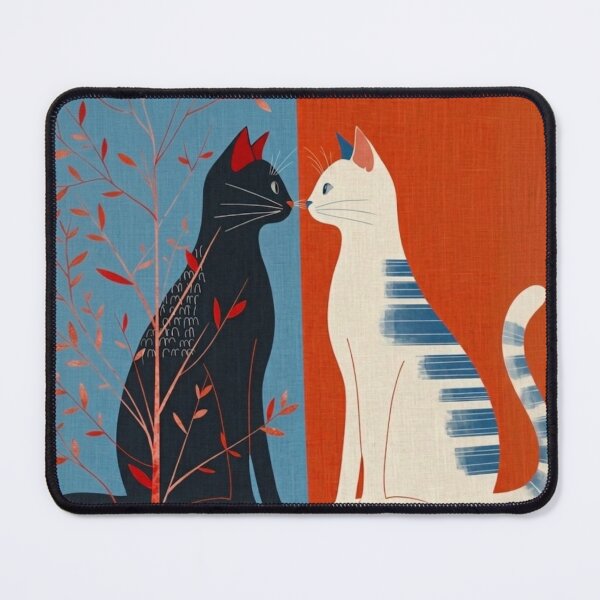Item preview, Two Cats in Contrast designed and sold by HendAhabib.