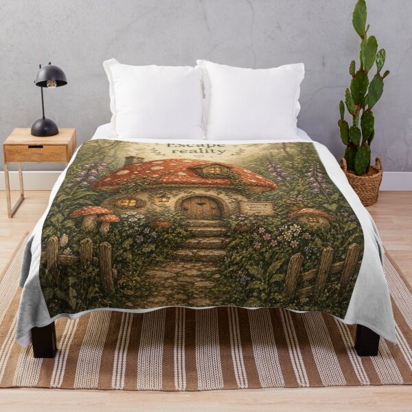 Item preview, Escape Reality Cottagecore Aesthetic – Soft Nature Typography Design designed and sold by InkWanderStudio.