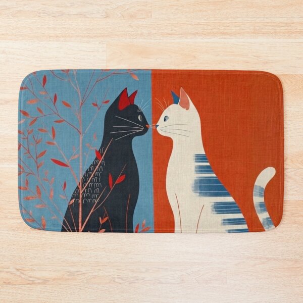 Item preview, Two Cats in Contrast designed and sold by HendAhabib.