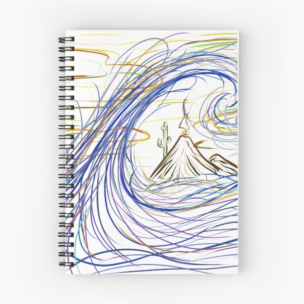 Item preview, Hokusai Great Wave Reinterpretation – Fluid Line Art (Transparent BG) designed and sold by Keltoi-art.