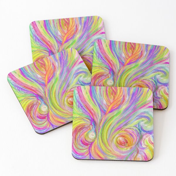 Item preview, Vibrant Aura Flame - Digital Abstract Energy Flow Painting designed and sold by Keltoi-art.