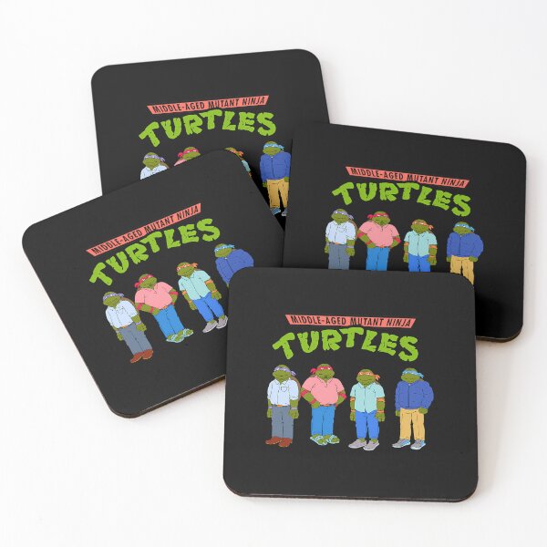 Item preview,  Middle-Aged Mutant Ninja Turtles designed and sold by eskiastudio.